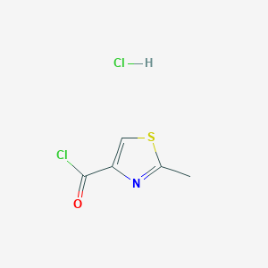 molecular formula C5H5Cl2NOS B1325029 2-Methyl-1,3-thiazole-4-carbonyl chloride hydrochloride CAS No. 917483-72-8