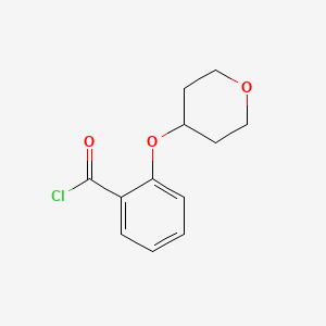 2-(Oxan-4-yloxy)benzoyl chloride