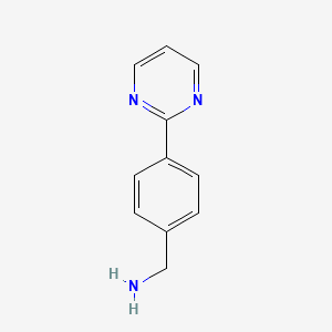 molecular formula C11H11N3 B1325039 4-Pyrimidin-2-ylbenzylamine CAS No. 885466-44-4