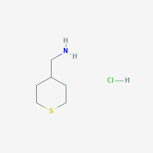 molecular formula C6H14ClNS B1325044 (Tetrahydro-2H-thiopyran-4-YL)methanamine hydrochloride CAS No. 950603-21-1