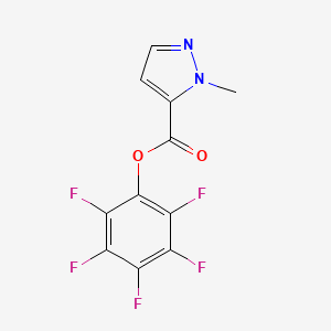 molecular formula C11H5F5N2O2 B1325047 Pentafluorophenyl 1-methyl-1H-pyrazole-5-carboxylate CAS No. 926921-64-4
