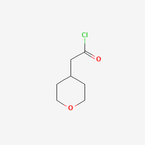 B1325050 2-(tetrahydro-2H-pyran-4-yl)acetyl chloride CAS No. 40500-05-8