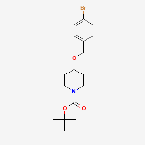 molecular formula C17H24BrNO3 B1325051 tert-Butyl 4-(4-bromobenzyloxy)piperidine-1-carboxylate CAS No. 930111-10-7