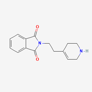 molecular formula C15H16N2O2 B13250615 2-[2-(1,2,3,6-tetrahydropyridin-4-yl)ethyl]-2,3-dihydro-1H-isoindole-1,3-dione 