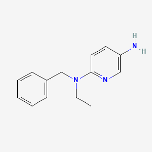 molecular formula C14H17N3 B1325068 N2-Benzyl-N2-ethyl-2,5-pyridinediamine CAS No. 1017143-43-9