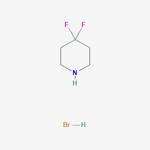 molecular formula C5H10BrF2N B13250704 4,4-Difluoropiperidine hydrobromide 