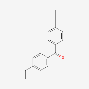 molecular formula C19H22O B1325095 4-Tert-butyl-4'-ethylbenzophenone CAS No. 952024-41-8