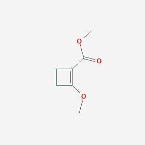 molecular formula C7H10O3 B132510 Methyl 2-methoxycyclobutene-1-carboxylate CAS No. 152530-94-4