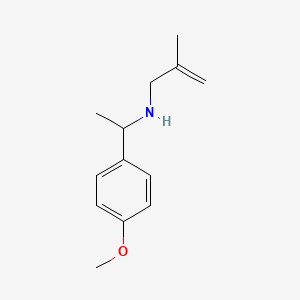 molecular formula C13H19NO B13251033 [1-(4-Methoxyphenyl)ethyl](2-methylprop-2-en-1-yl)amine 