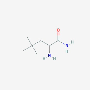molecular formula C7H16N2O B13251055 2-Amino-4,4-dimethylpentanamide 