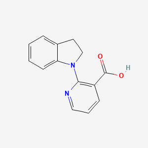 molecular formula C14H12N2O2 B1325109 2-(Indolin-1-yl)nicotinic acid CAS No. 1017138-83-8