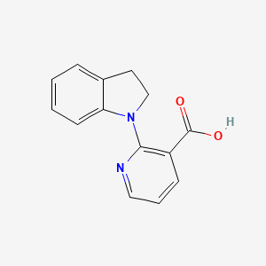 2-(2,3-Dihydro-1H-indol-1-YL)nicotinic acid