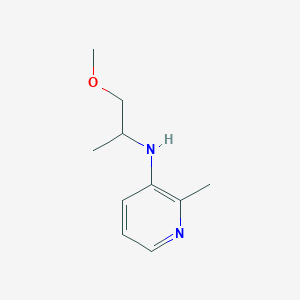 molecular formula C10H16N2O B13251102 N-(1-methoxypropan-2-yl)-2-methylpyridin-3-amine 