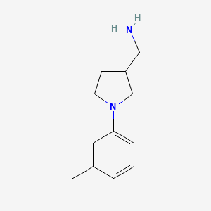 1-[1-(3-Methylphenyl)-3-pyrrolidinyl]methanamine
