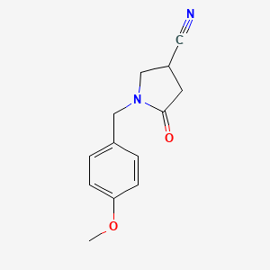 1-(4-Methoxybenzyl)-5-oxopyrrolidine-3-carbonitrile