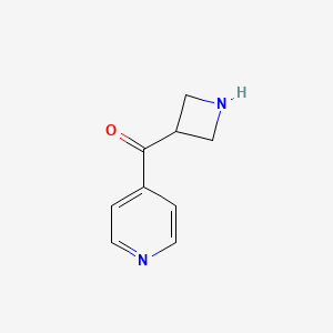 molecular formula C9H10N2O B13251420 4-(Azetidine-3-carbonyl)pyridine 