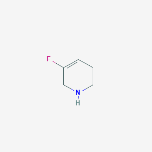 molecular formula C5H8FN B13251581 5-Fluoro-1,2,3,6-tetrahydropyridine 