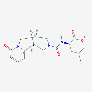 N-{[(1S,5S)-8-oxo-1,5,6,8-tetrahydro-2H-1,5-methanopyrido[1,2-a][1,5]diazocin-3(4H)-yl]carbonyl}-D-leucine