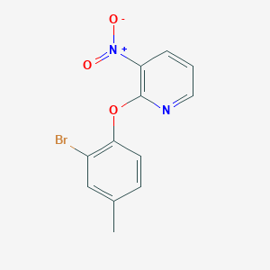 2-(2-Bromo-4-methylphenoxy)-3-nitropyridine