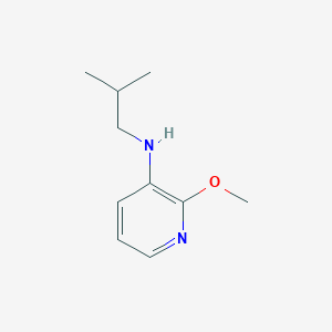 molecular formula C10H16N2O B13251723 2-methoxy-N-(2-methylpropyl)pyridin-3-amine 