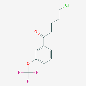 5-Chloro-1-oxo-1-(3-trifluoromethoxyphenyl)pentane