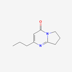 molecular formula C10H14N2O B13251891 2-Propyl-4H,6H,7H,8H-pyrrolo[1,2-a]pyrimidin-4-one 