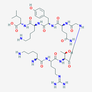 molecular formula C44H76N14O12 B132519 bFGF (119-126) 