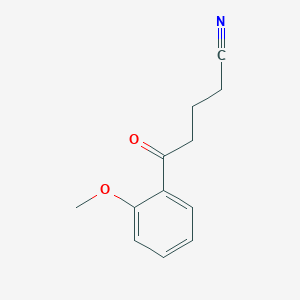 molecular formula C12H13NO2 B1325190 5-(2-Methoxyphenyl)-5-oxovaleronitrile CAS No. 898786-49-7