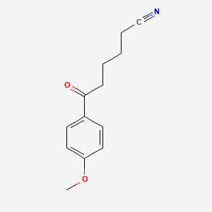 molecular formula C13H15NO2 B1325198 6-(4-Methoxyphenyl)-6-oxohexanenitrile CAS No. 29395-08-2