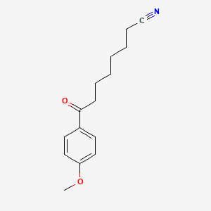 molecular formula C15H19NO2 B1325200 8-(4-Methoxyphenyl)-8-oxooctanenitrile CAS No. 898786-68-0