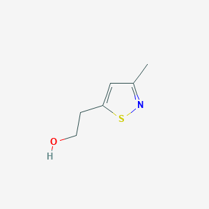 molecular formula C6H9NOS B13252058 2-(3-Methyl-1,2-thiazol-5-yl)ethan-1-ol 