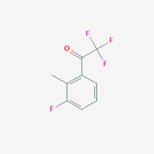B1325212 2,2,2-Trifluoro-1-(3-fluoro-2-methylphenyl)ethanone CAS No. 886370-05-4