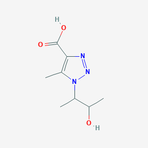 molecular formula C8H13N3O3 B13252259 1-(3-hydroxybutan-2-yl)-5-methyl-1H-1,2,3-triazole-4-carboxylic acid 
