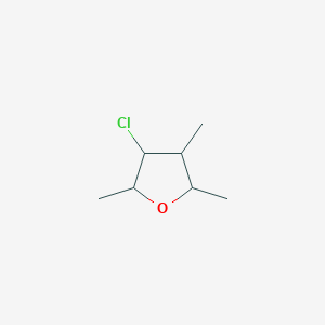 molecular formula C7H13ClO B13252389 3-Chloro-2,4,5-trimethyloxolane 