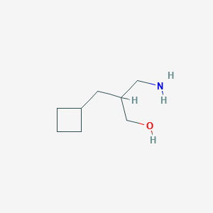 molecular formula C8H17NO B13252458 3-Amino-2-(cyclobutylmethyl)propan-1-ol 