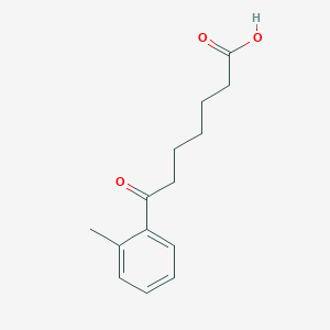 molecular formula C14H18O3 B1325248 7-(2-Methylphenyl)-7-oxoheptanoic acid CAS No. 898765-33-8