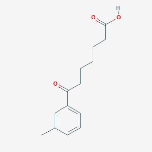 molecular formula C14H18O3 B1325251 7-(3-Methylphenyl)-7-oxoheptanoic acid CAS No. 898765-39-4