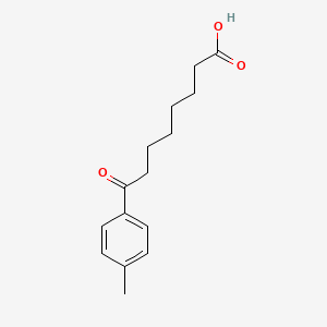 molecular formula C15H20O3 B1325254 8-(4-Methylphenyl)-8-oxooctanoic acid CAS No. 35333-11-0