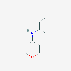 molecular formula C9H19NO B13252588 N-(butan-2-yl)oxan-4-amine 