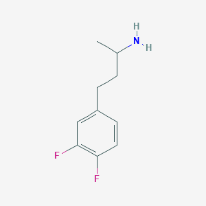 molecular formula C10H13F2N B13252618 4-(3,4-Difluorophenyl)butan-2-amine 