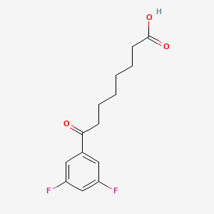 molecular formula C14H16F2O3 B1325265 8-(3,5-Difluorophenyl)-8-oxooctanoic acid CAS No. 898765-85-0