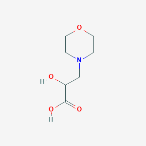 molecular formula C7H13NO4 B13252725 2-Hydroxy-3-(morpholin-4-yl)propanoic acid 