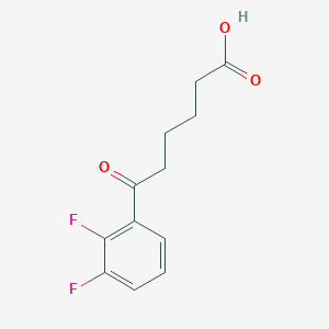 molecular formula C12H12F2O3 B1325274 6-(2,3-Difluorophenyl)-6-oxohexanoic acid CAS No. 898766-16-0