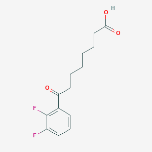 molecular formula C14H16F2O3 B1325276 8-(2,3-二氟苯基)-8-氧代辛酸 CAS No. 898766-22-8