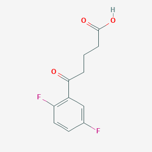 molecular formula C11H10F2O3 B1325280 5-(2,5-Difluorophenyl)-5-oxovaleric acid CAS No. 898766-34-2