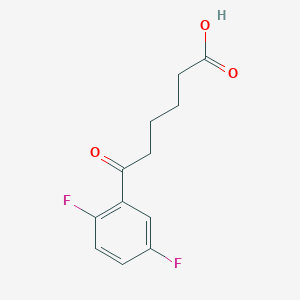 molecular formula C12H12F2O3 B1325281 6-(2,5-Difluorophenyl)-6-oxohexanoic acid CAS No. 871127-77-4