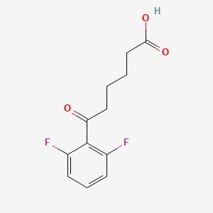 molecular formula C12H12F2O3 B1325285 6-(2,6-Difluorophenyl)-6-oxohexanoic acid CAS No. 898766-46-6