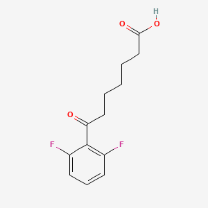 7-(2,6-Difluorophenyl)-7-oxoheptanoic acid