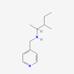 molecular formula C12H20N2 B13252869 (3-Methylpentan-2-yl)(pyridin-4-ylmethyl)amine 