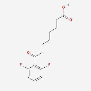 molecular formula C14H16F2O3 B1325287 8-(2,6-Difluorophenyl)-8-oxooctanoic acid CAS No. 898766-52-4